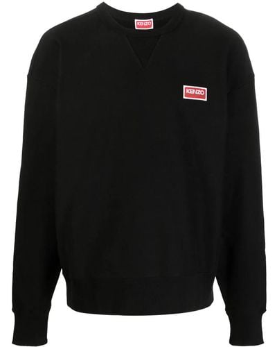 KENZO Sweatshirt With Paris Logo Print - Black
