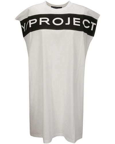 Y. Project Dress With Print - Black