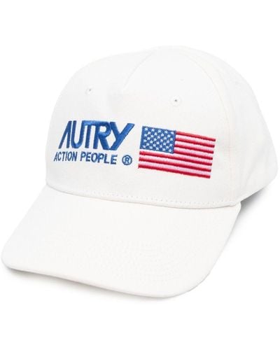 Autry Baseball Cap With Embroidery - White