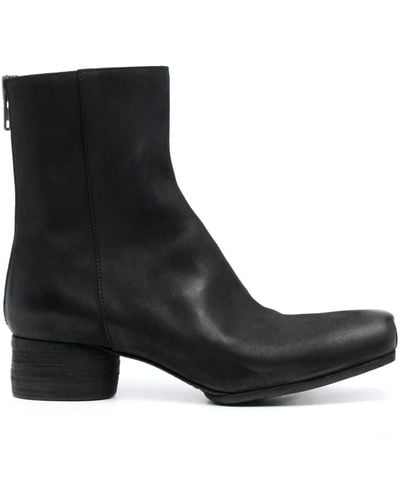 Uma Wang Ankle Boots With Zip - Black