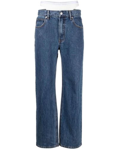 Alexander Wang Straight Layered Jeans - Blue