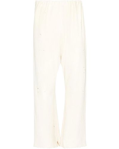 Maison Margiela Trackpants With Cut-Out Detail - White