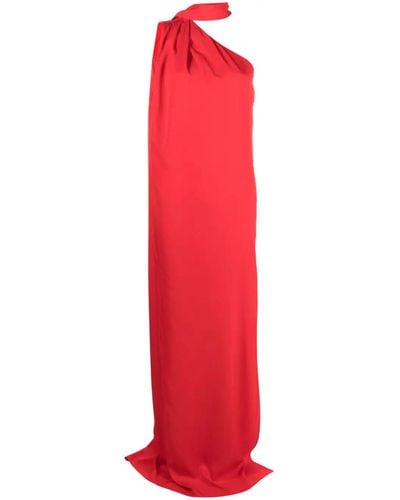 Stella McCartney Long One Shoulder Dress - Red