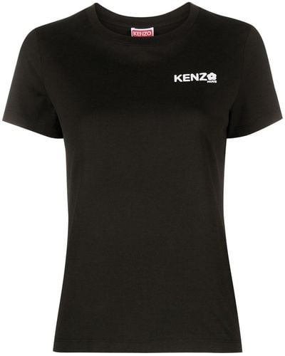 KENZO T-shirt Boke Flower 2.0 con stampa - Nero