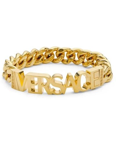 Versace Bracelet With Logo Origin: Italy Characteristics Colour - Metallic