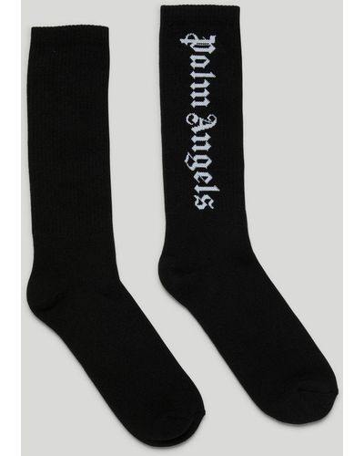 Palm Angels Logo Socks - Black