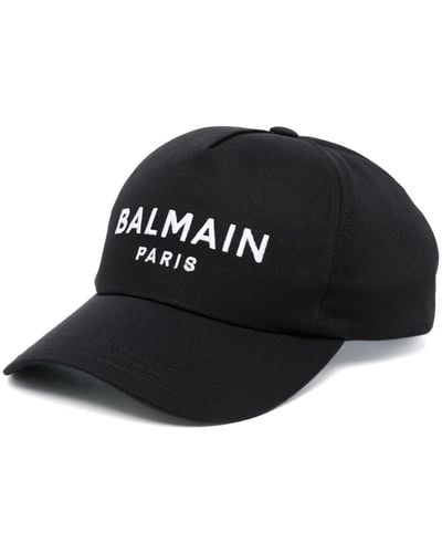 Balmain Baseball Hat With Embroidery - Black