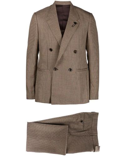 Lardini Double-Breasted 2-Piece Suit - Grey