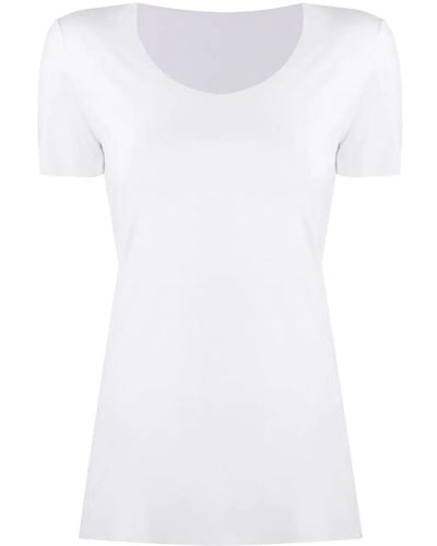 Wolford T-Shirt A Maniche Corte Aurora - Bianco
