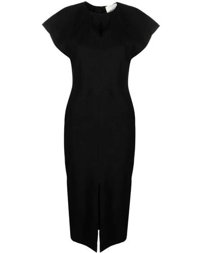 Isabel Marant Cap-sleeved Pencil Dress - Black
