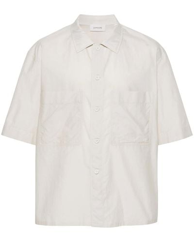 Lemaire Shirt With Wide Collar - White