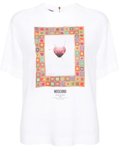 Moschino Blouse With Print - White
