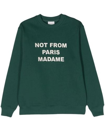 Drole de Monsieur Sweatshirt With Embroidery - Green