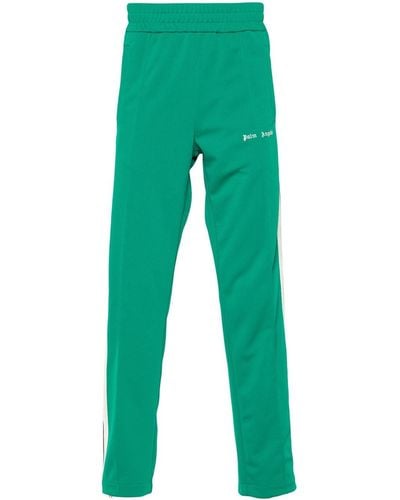 Palm Angels Sports Trousers With Embroidery - Green