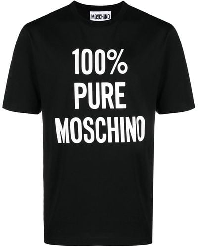 Moschino T-Shirt With Print - Black