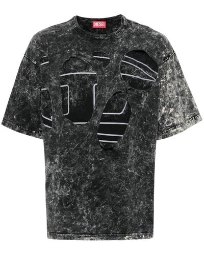 DIESEL T-Boxt Peeloval T-Shirt - Black