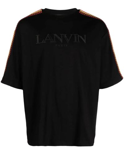 Lanvin Curb T-Shirt With Decoration - Black