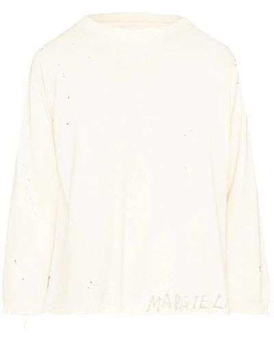 Maison Margiela Handwritten Sweatshirt - White