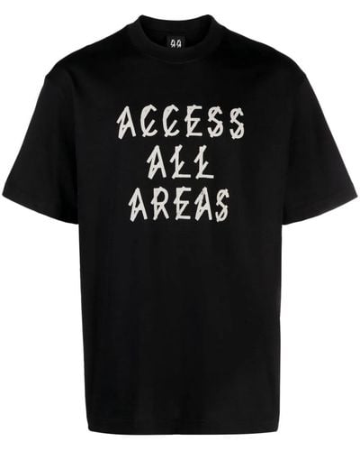 44 Label Group T-Shirt With Print - Black