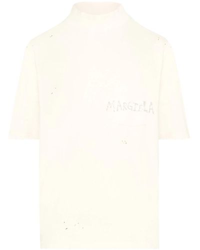Maison Margiela Handwritten T-Shirt - Natural