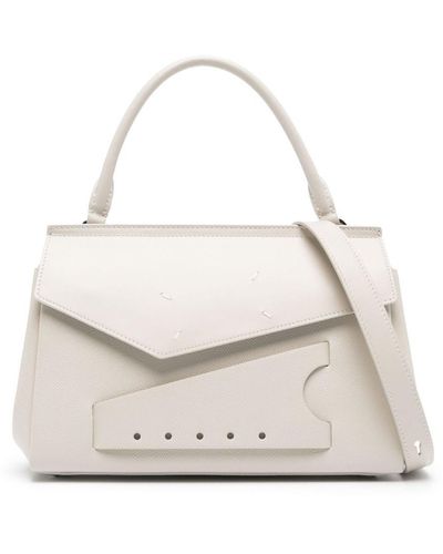 Maison Margiela Small Leather Tote Bag - White