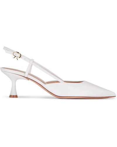 Gianvito Rossi Court Shoes With Back Strap - White