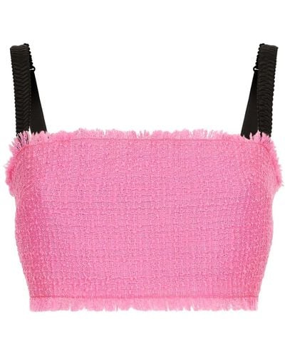 Dolce & Gabbana Rachel Crop Top - Pink