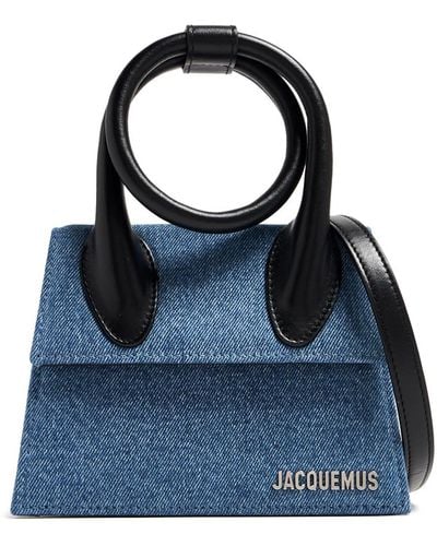 Jacquemus Mini Le Chiquito Denim Shoulder Bag - Blue