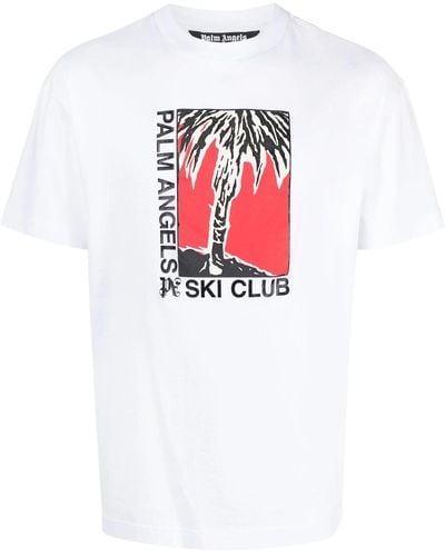 Palm Angels Ski Club T-Shirt - White