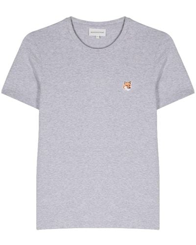 Maison Kitsuné Fox Head Cotton T-Shirt - Grey