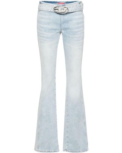 DIESEL D-Ebbey Flared Jeans - Blue