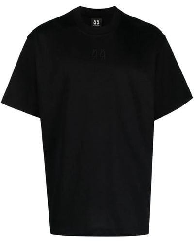 44 Label Group T-Shirt With The Enemy Embroidery - Black