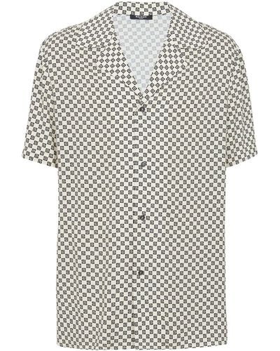 Balmain Shirt With Print - Grey