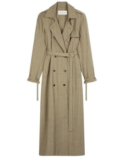 Dries Van Noten Floor-Length Trench Coat, With A Loose Fit - Natural