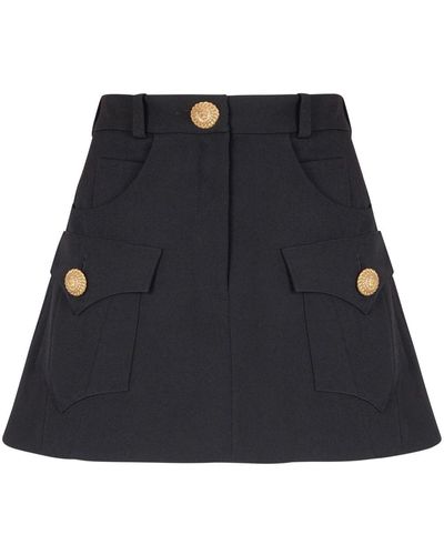 Balmain Western Mini Skirt - Black