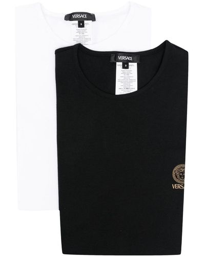 Versace Set Of 2 Medusa T-Shirts - Black