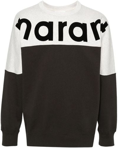 Isabel Marant Howley Sweatshirt With Intarsia - Black