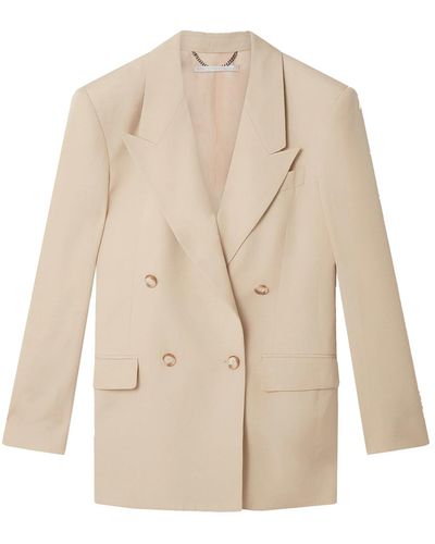 Stella McCartney Double-Breasted Blazer - Natural