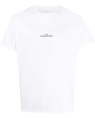 Maison Margiela T-Shirt Con Stampa - Bianco