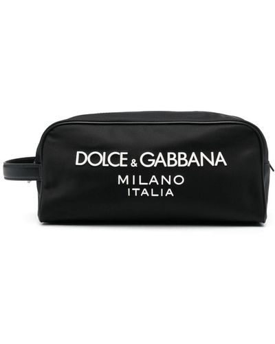 Dolce & Gabbana Trousse Da Bagno Con Logo - Nero