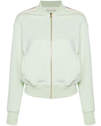 Palm Angels Bomber Jacket With Embroidery - Green