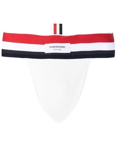 Thom Browne Briefs With Rwb Band - Red