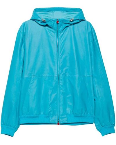 Kiton Hooded Jacket - Blue
