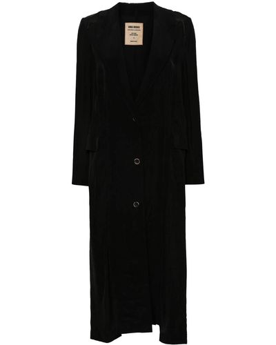 Uma Wang Single-Breasted Coat - Black