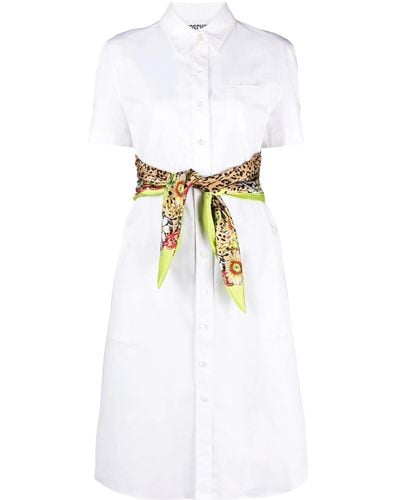 Moschino Midi Shirt Dress - White