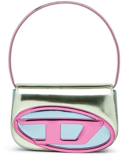 DIESEL 1Dr Shoulder Bag With Mirror Finish - Multicolour