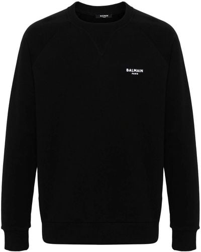 Balmain Sweatshirt With Print - Black