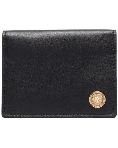 Versace Medusa Leather Wallet - Black