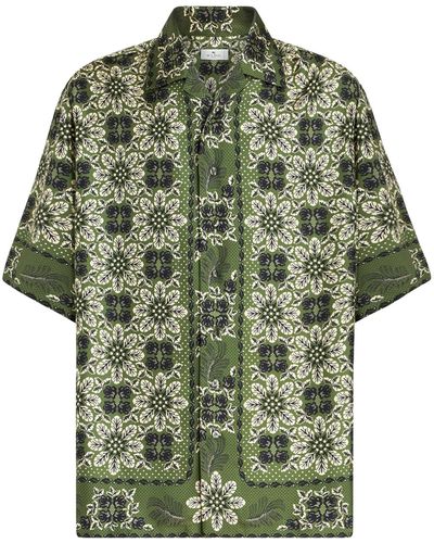 Etro Flowered Shirt - Green