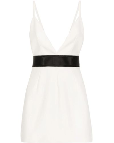 Dolce & Gabbana Short Layered Dress - White